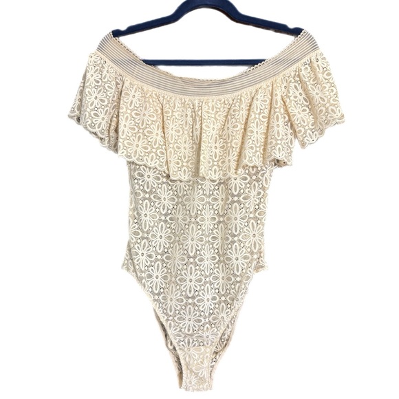 Victoria's Secret Other - Victoria’s Secret lace off the shoulder lingerie bodysuit